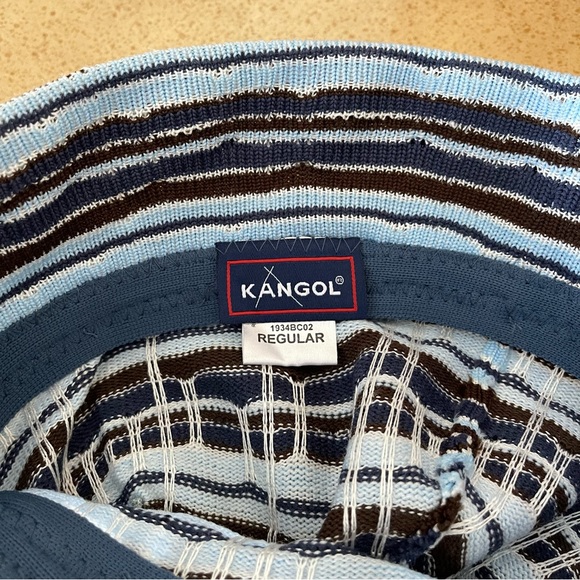 KANGOL optical stripe bell bucket Hat - Picture 2 of 7
